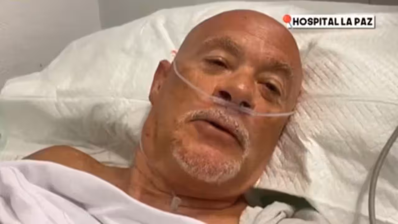 Alfredo Duro, durante su hospitalizaci&oacute;n en un v&iacute;deo publicado por El Chiringuito de Jugones