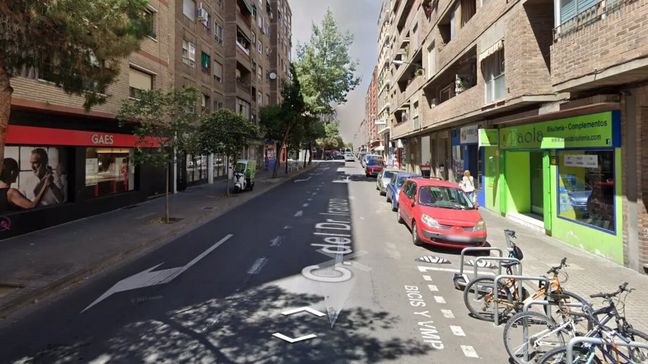 Calle Doctor Iranzo de Las Fuentes en Zaragoza.