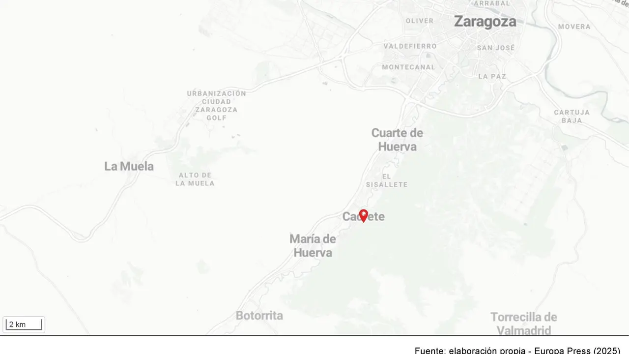 Fallece el propietario de una empresa de mudanzas al caer desde un altura de seis metros en Cadrete (Zaragoza). / EP