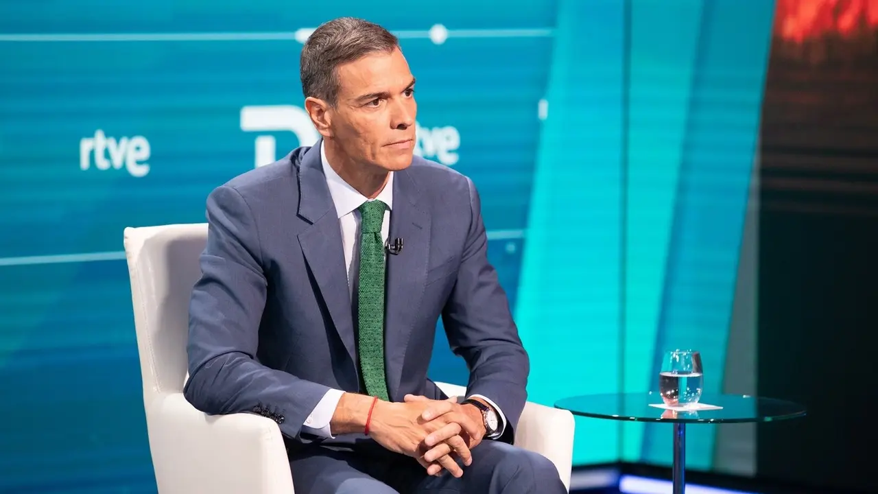 El presidente del Gobierno, Pedro S&aacute;nchez, en una entrevista para TVE./ EP