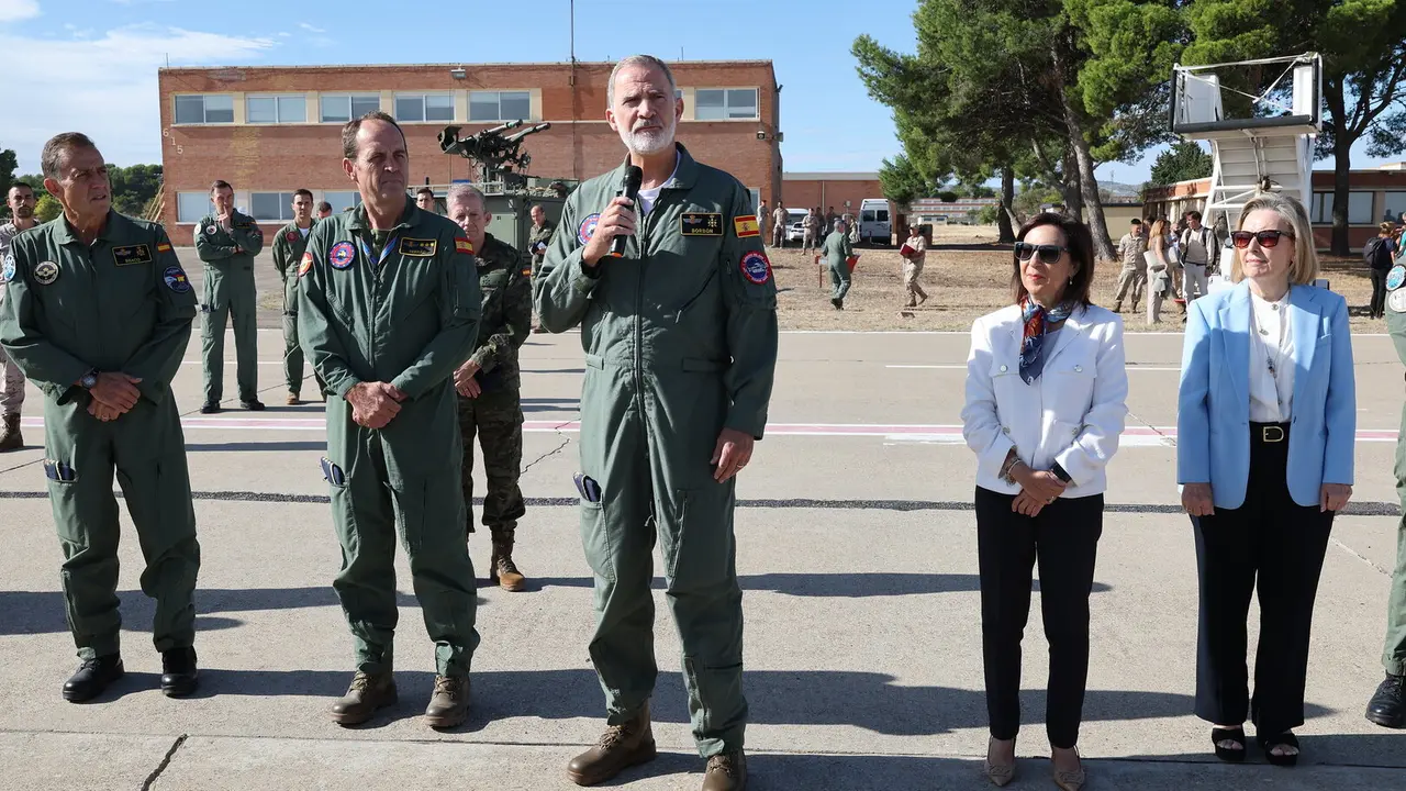Todas las im&aacute;genes I Simulacro de evacuaci&oacute;n en Zaragoza con el Rey Felipe VI / Ministerio de Defensa