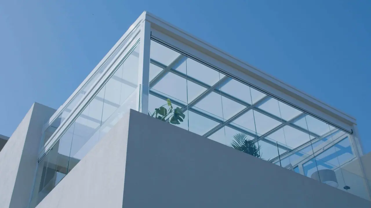 Cortina de cristal Lumon para terraza