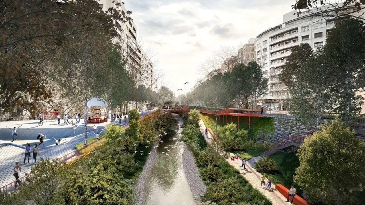 Archivo - Recreaci&oacute;n de la regeneraci&oacute;n de la ribera del tramo urbano del r&iacute;o Huerva
- AYUNTAMIENTO DE ZARAGOZA - Archivo