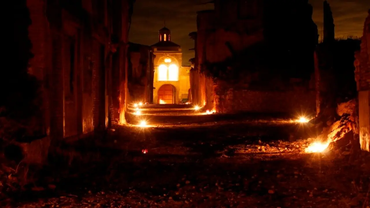 Visita nocturna, Pueblo Viejo de Belchite ./ Belchite