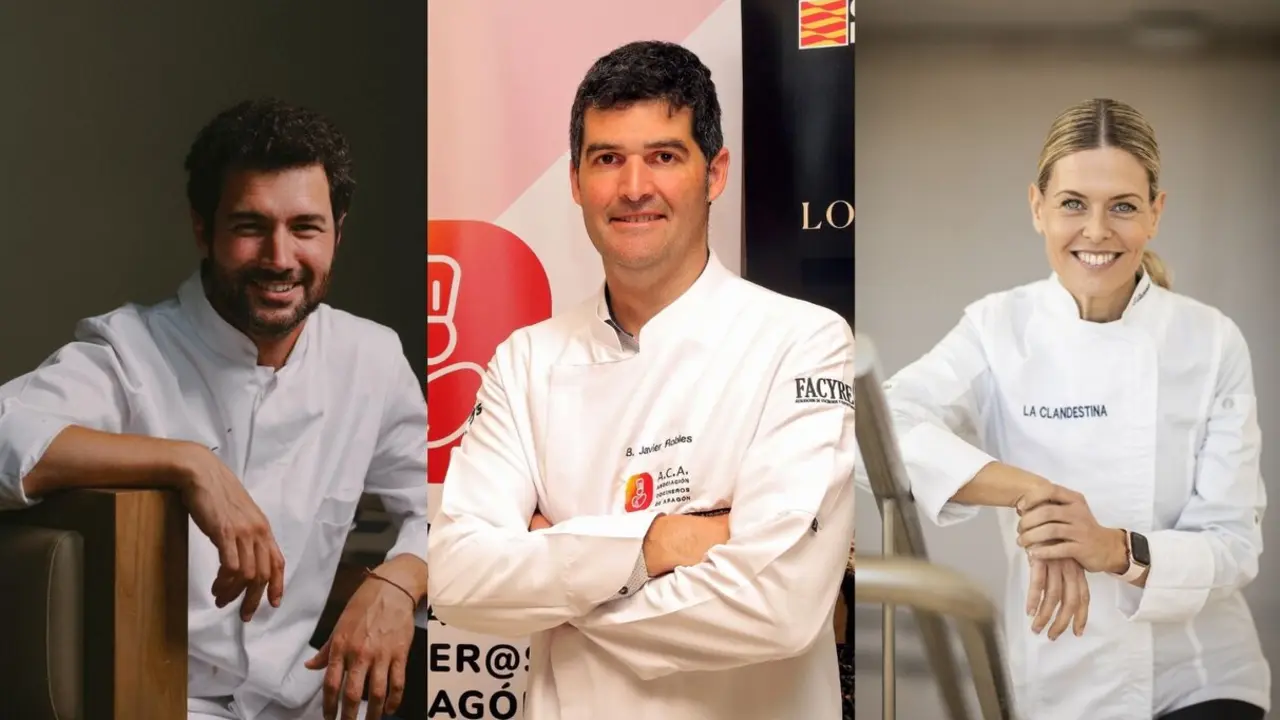 Eneko, Javier Robles y Susana Casanova.