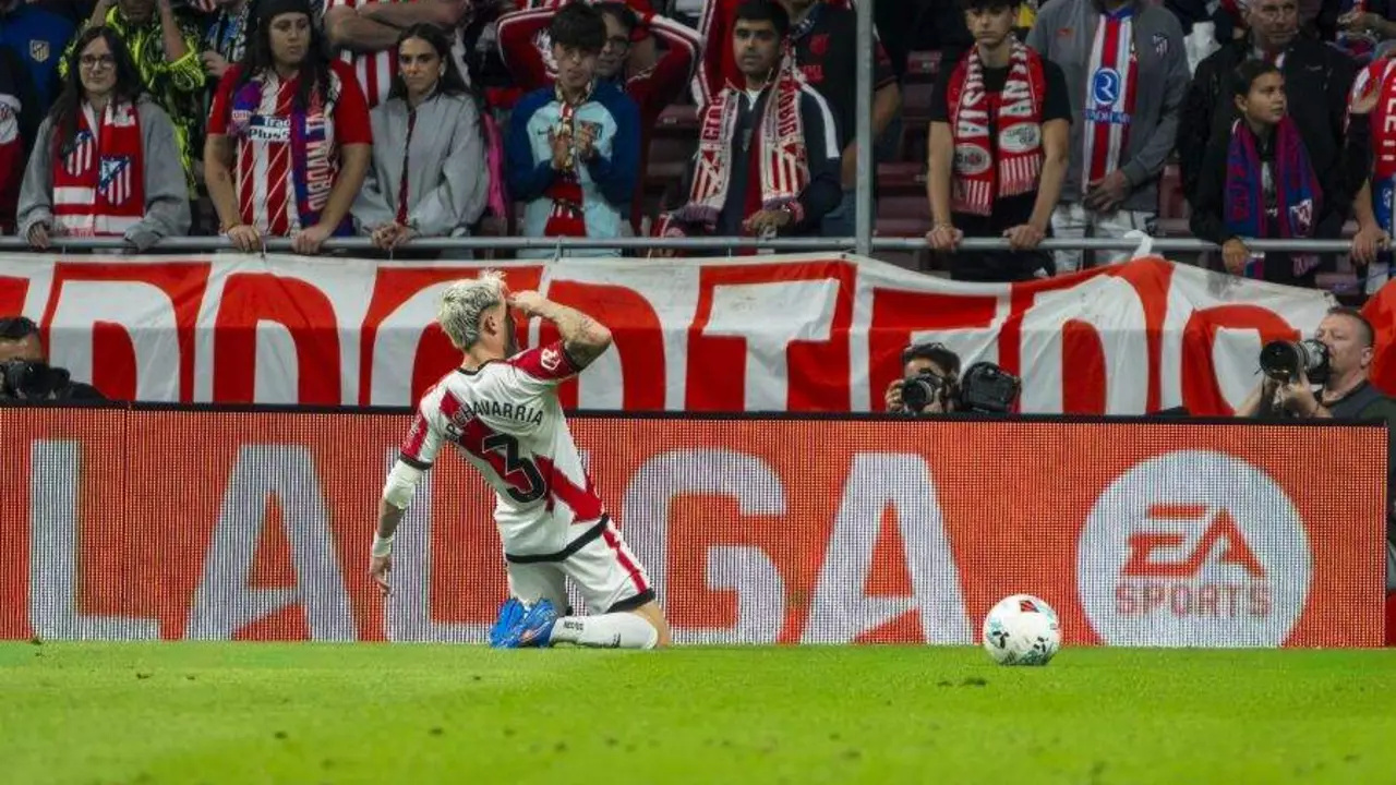 Pep Chavarr&iacute;a celebrando su gol ante el Atl&eacute;tico de Madrid / LaLiga