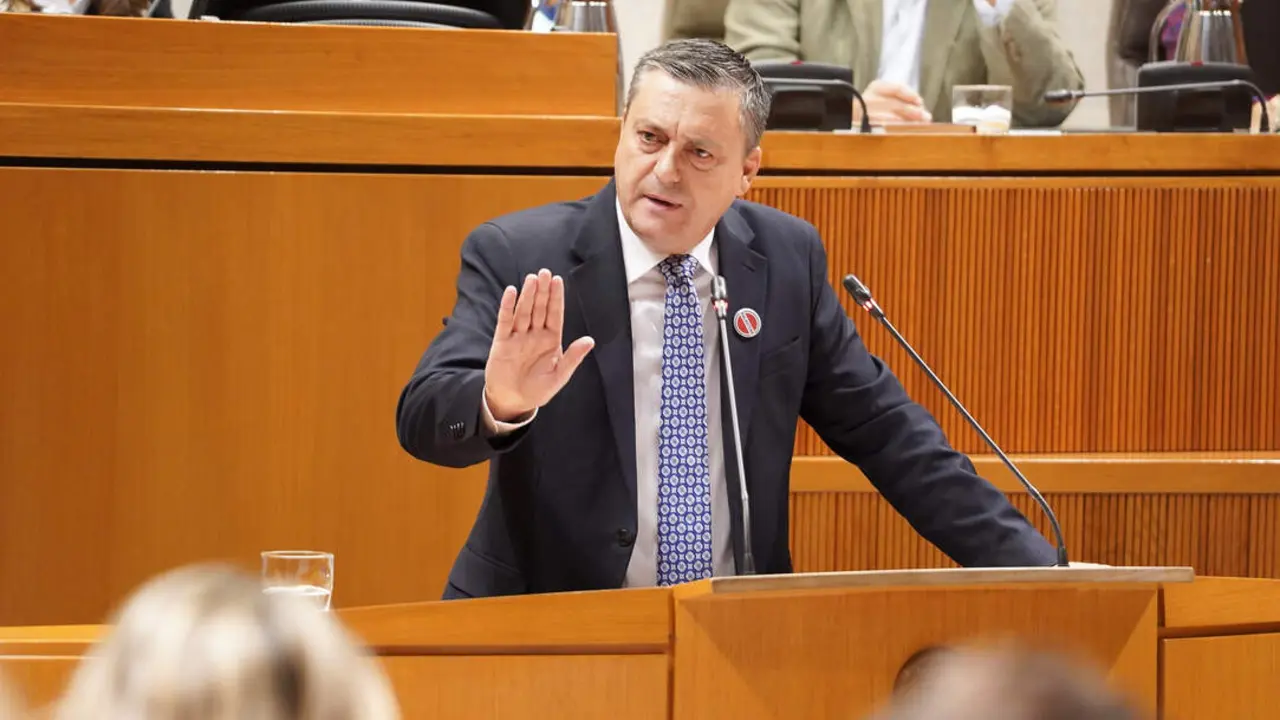 El portavoz del PSOE en las Cortes de Arag&oacute;n, Fernando Sab&eacute;s, en el Debate sobre el estado de la Comunidad./ Cortes de Arag&oacute;n
