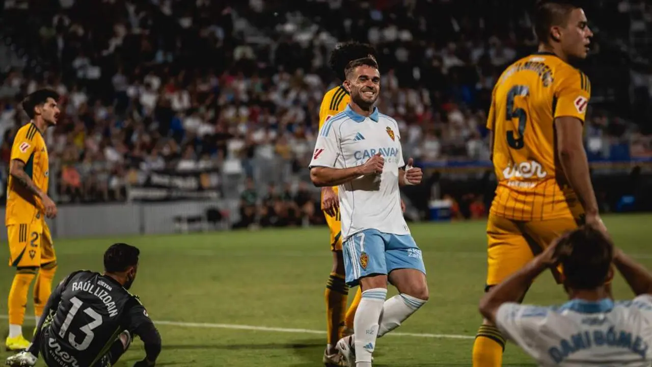 Mario Sober&oacute;n durante el Real Zaragoza-Albacete / Marcos Cebri&aacute;n