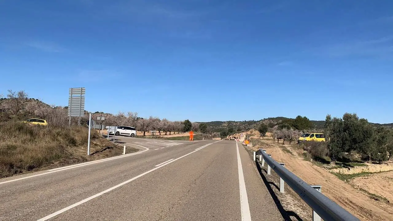 El Gobierno de Arag&oacute;n reparar&aacute; el acceso de la A-231 a La Fresneda. / EUROPA PRESS