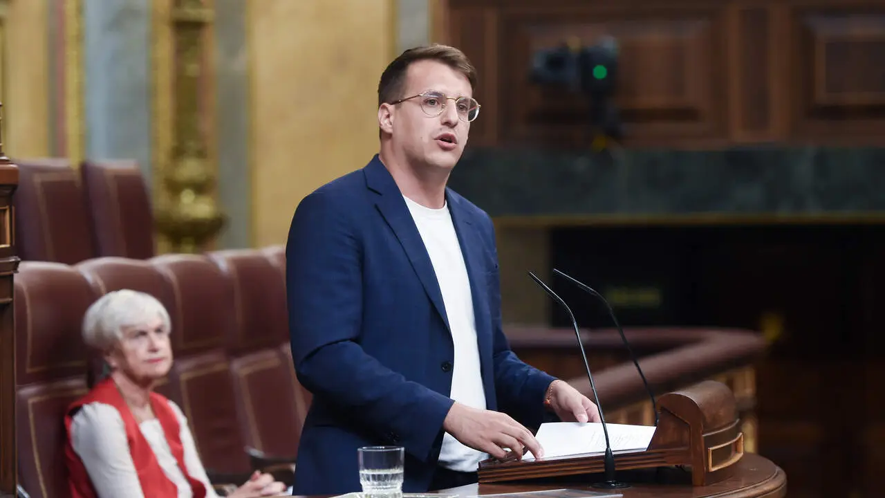 El diputado de CHA, Jorge Pueyo, en el Congreso de los Diputados./ EP