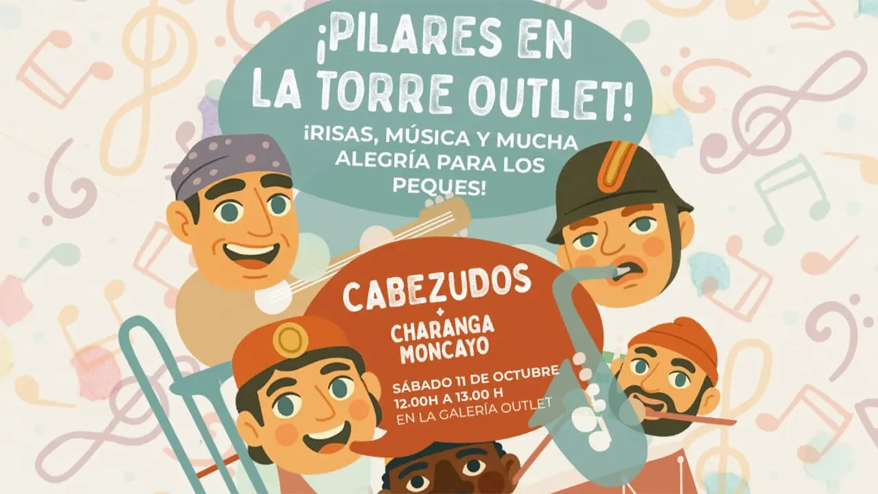 Cabezudos en La Torre Outlet
