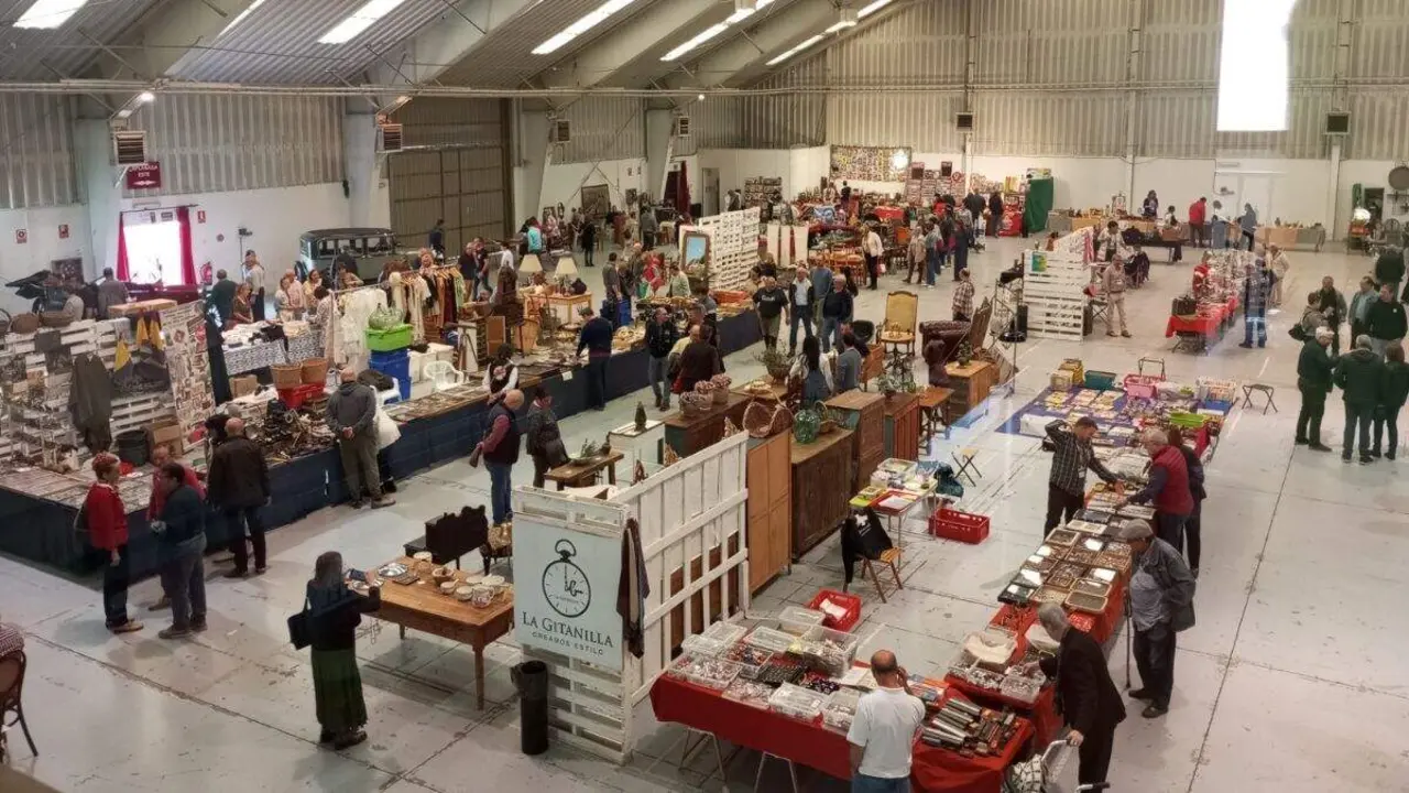 Imagen de archivo de una edición anterior de la Feria Antiquarius de Calamocha. / FERIA DE CALAMCOHA