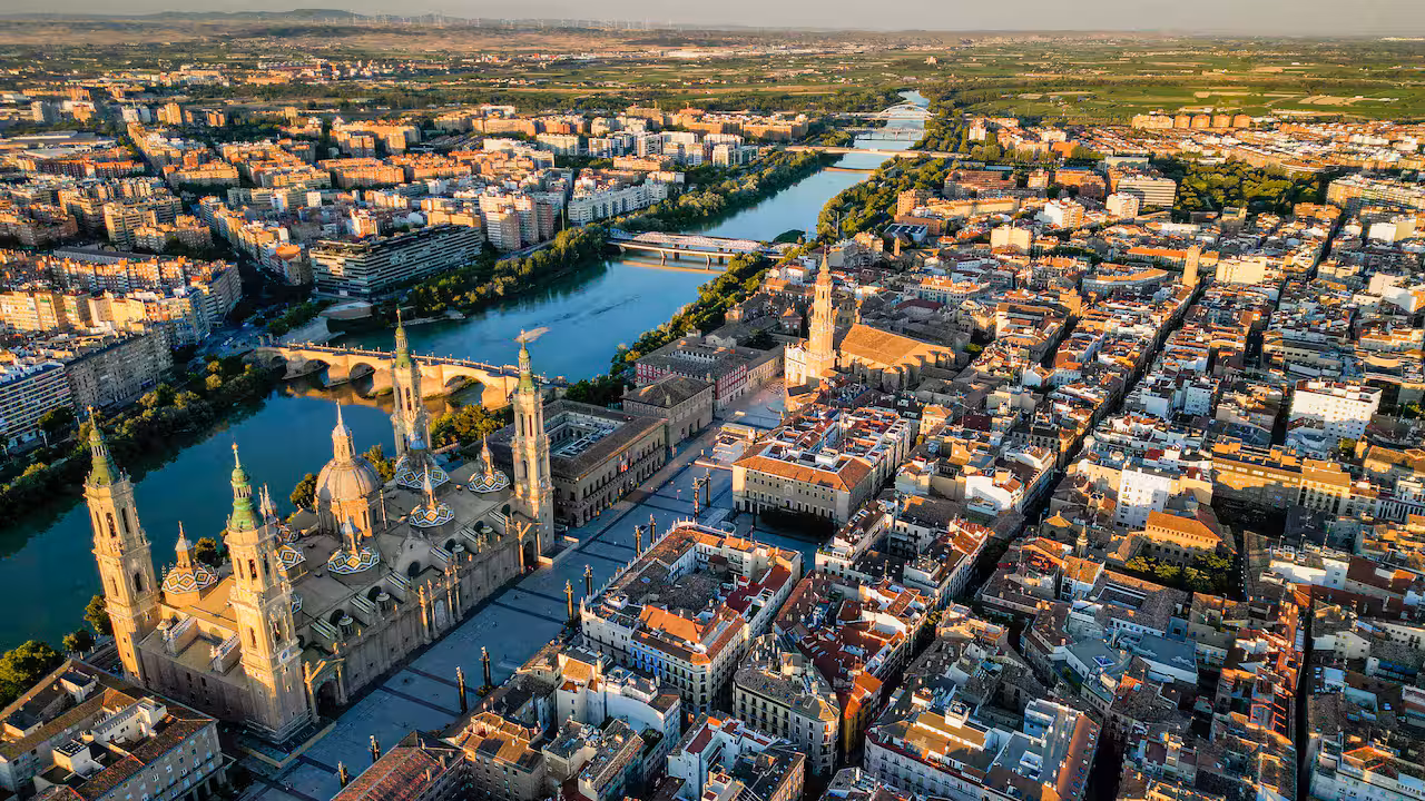 Zaragoza desde el aire