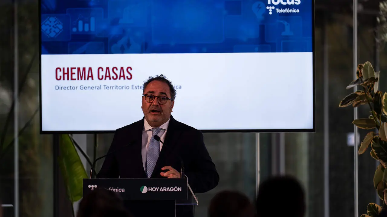 Chema Casas, director general de Territoria de zona este de Telef&oacute;nica./ &Aacute;lvaro Calvo