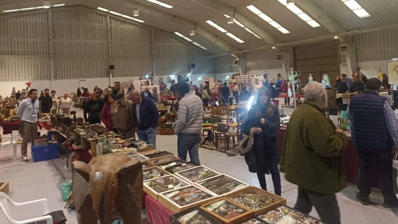 Imagen de archivo de una edición pasada de la feria Antiquarius, de antigüedades y coleccionismo, en Calamocha. / FERIA CALAMOCHA