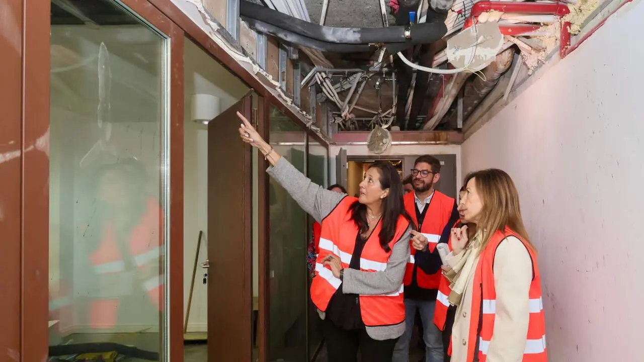 Visita de la alcaldesa a las obras del Centro&nbsp;de&nbsp;Las&nbsp;Armas.