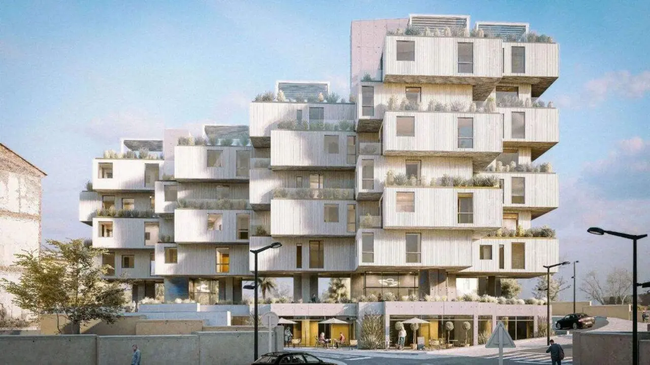 Residencial MR58, en el sector de Los Enlaces (Zaragoza). / NAUR