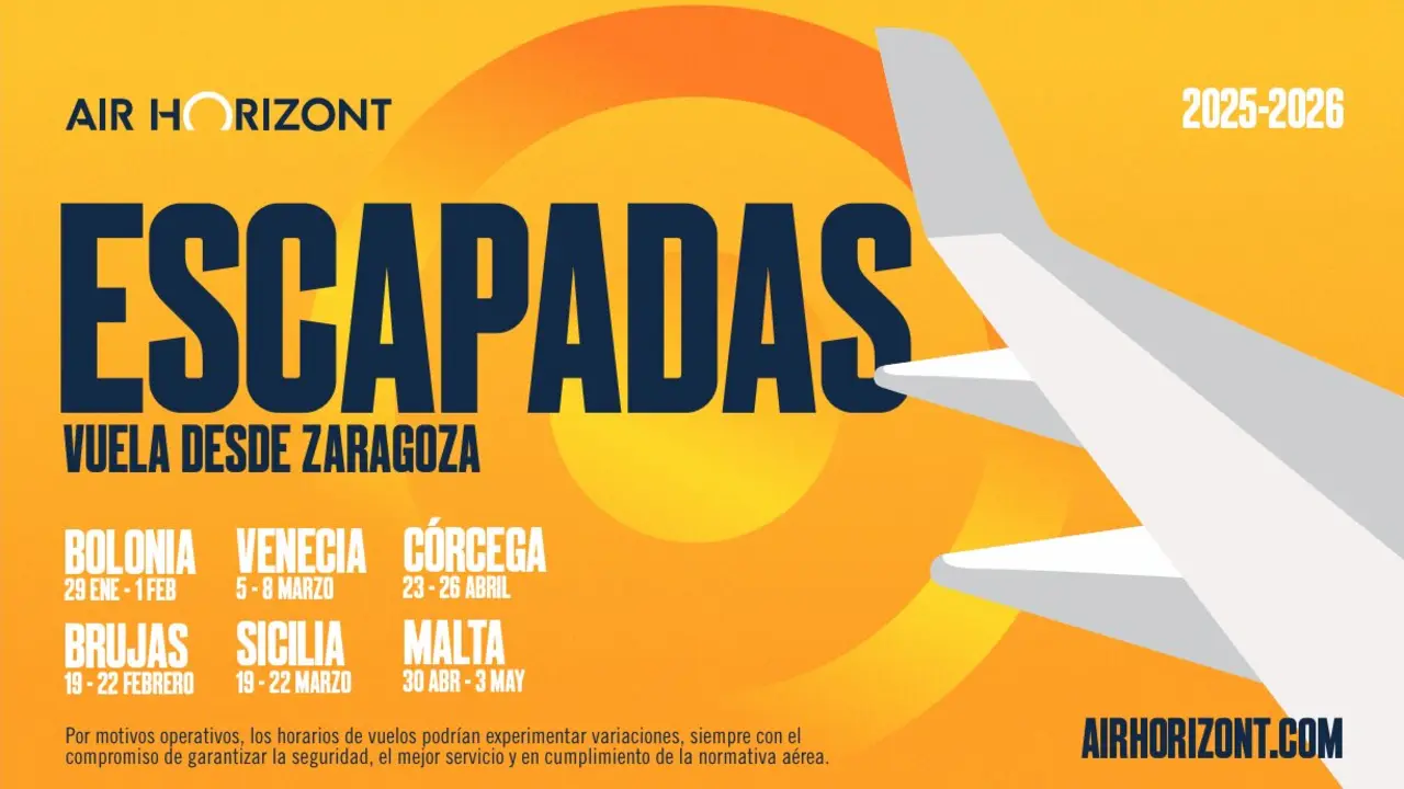 Programada de escapadas de Air Horizont para invierno y primavera