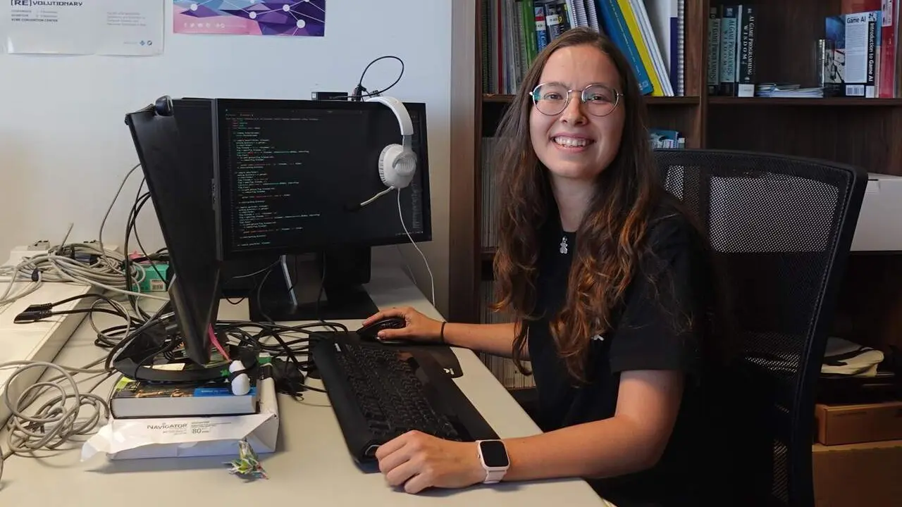 La estudiante de doctorado de Unizar e investigadora del I3A, Julia Guerrero. / UNIVERSIDAD DE ZARAGOZA