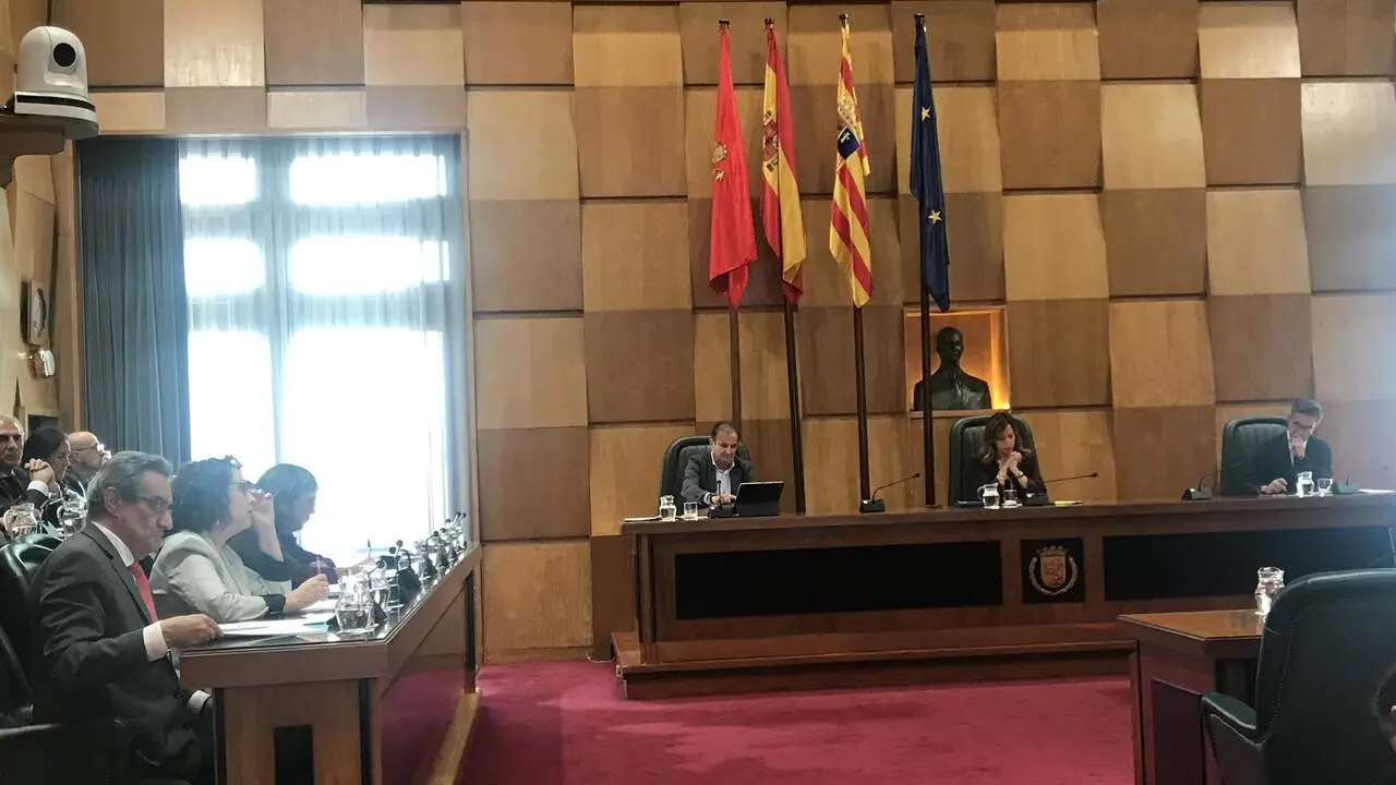 Pleno del Ayuntamiento de Zaragoza. /EP