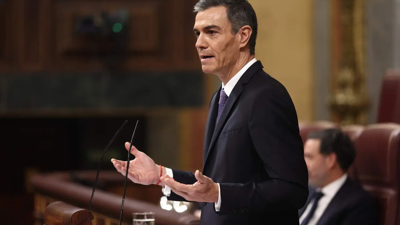 El presidente del Gobierno, Pedro S&aacute;nchez, en el Congreso de los Diputados./ EP