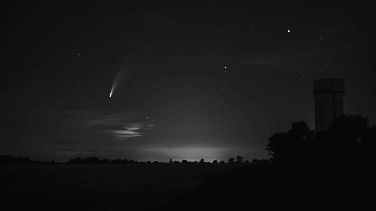 Imagen de un cometa.