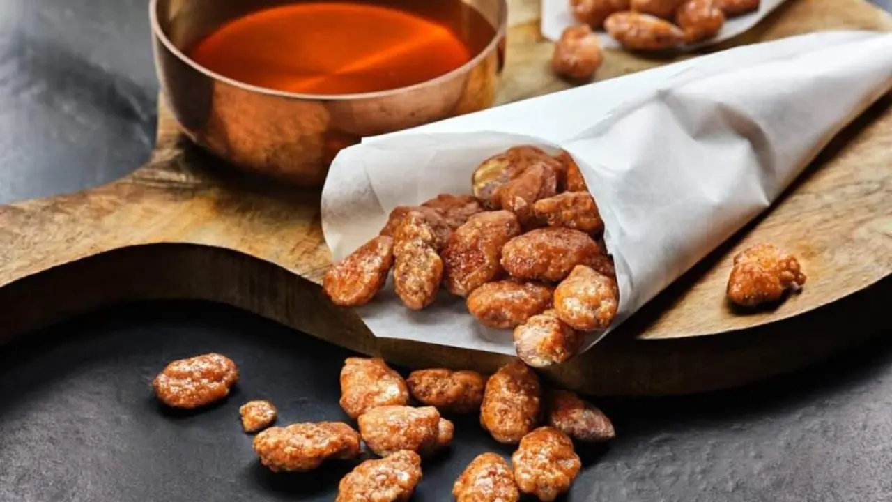 Almendras garrapiñadas