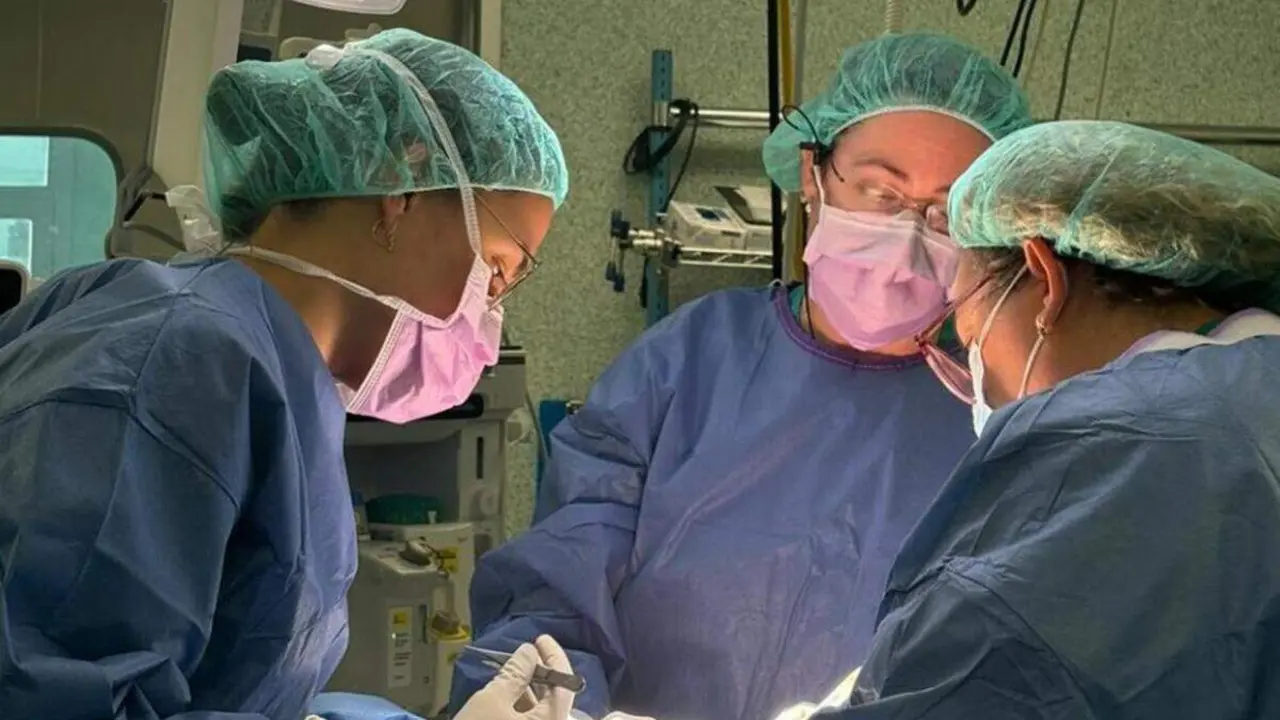 Imagen de una operaci&oacute;n con RIO realizada en el Hospital Universitario Miguel Servet de Zaragoza ./ Gobierno de Arag&oacute;n