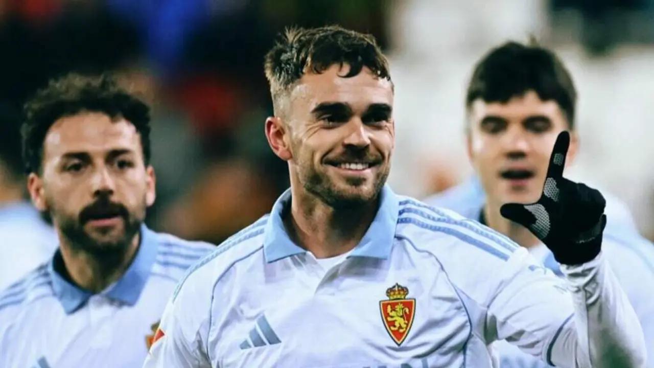 Celebraci&oacute;n del gol de Sober&oacute;n ante el Eibar / Real Zaragoza