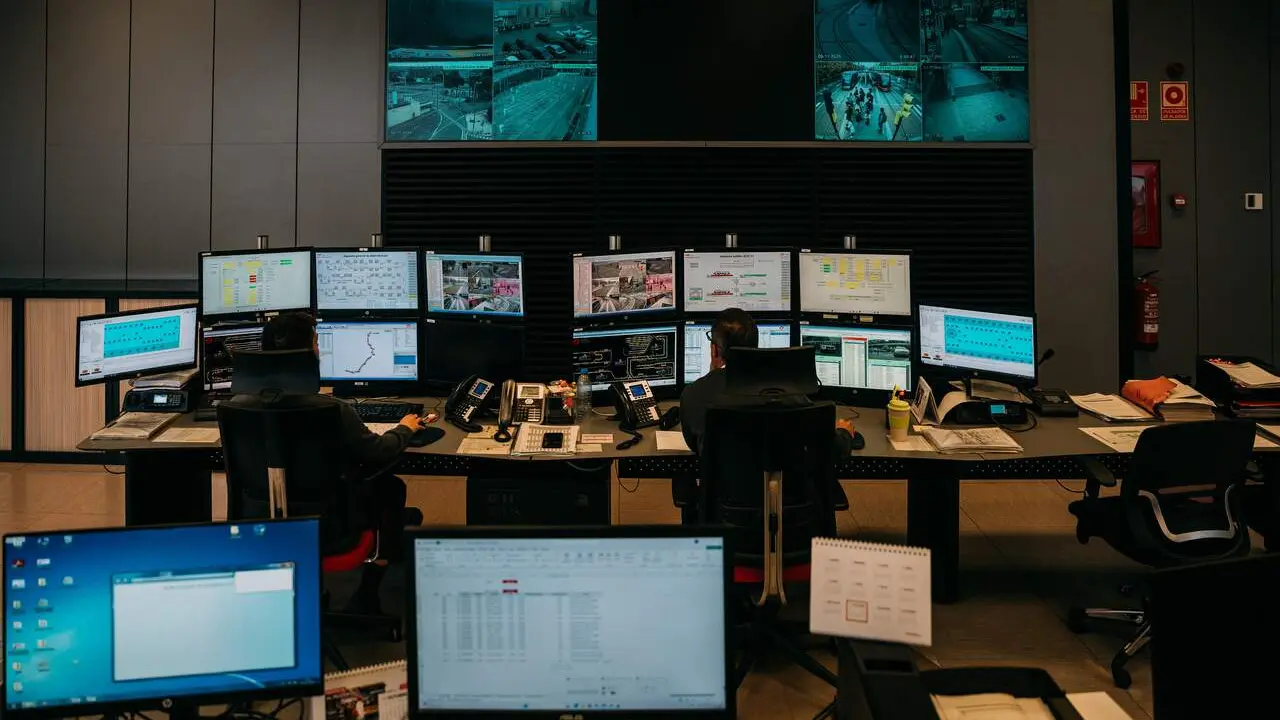 El interior del Puesto de Control Central. &Aacute;lvaro Calvo para HOY ARAG&Oacute;N