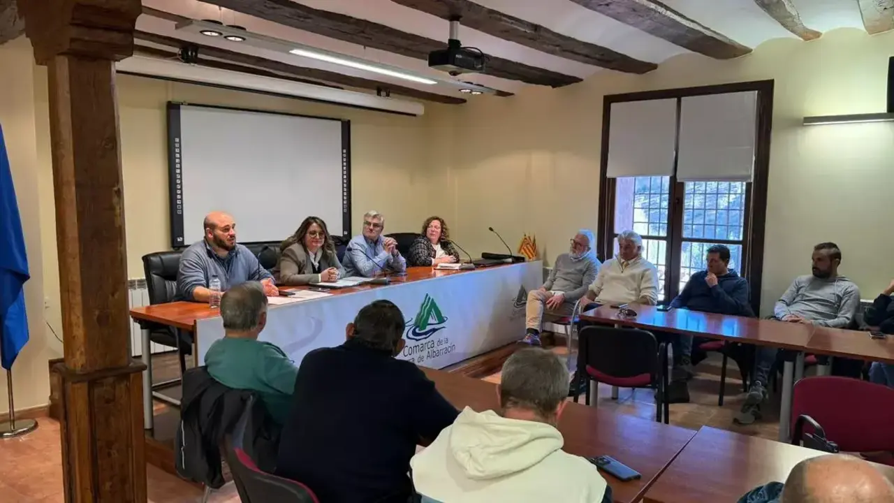 Consejo de Salud celebrado el pasado viernes en Albarrac&iacute;n ./ Gobierno de Arag&oacute;n