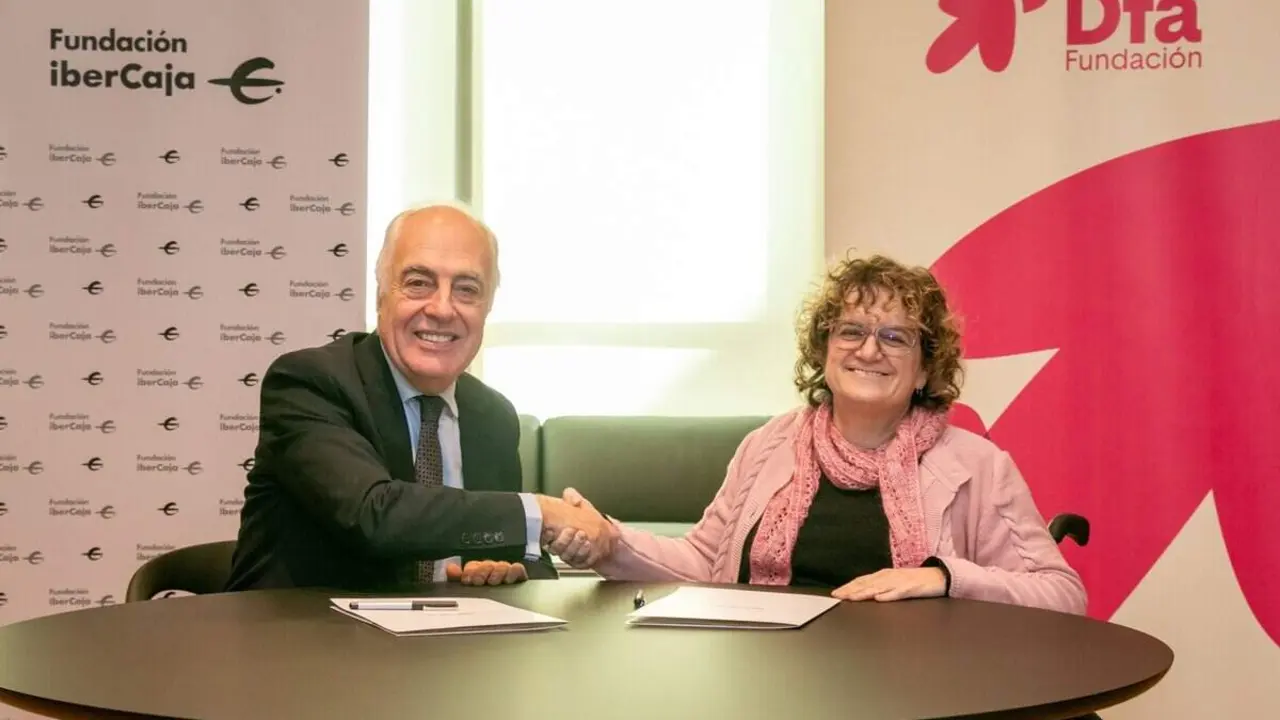 Fundaci&oacute;n Dfa y Fundaci&oacute;n Ibercaja renuevan su convenio de colaboraci&oacute;n. ./ FUNDACI&Oacute;N IBERCAJA Y DFA