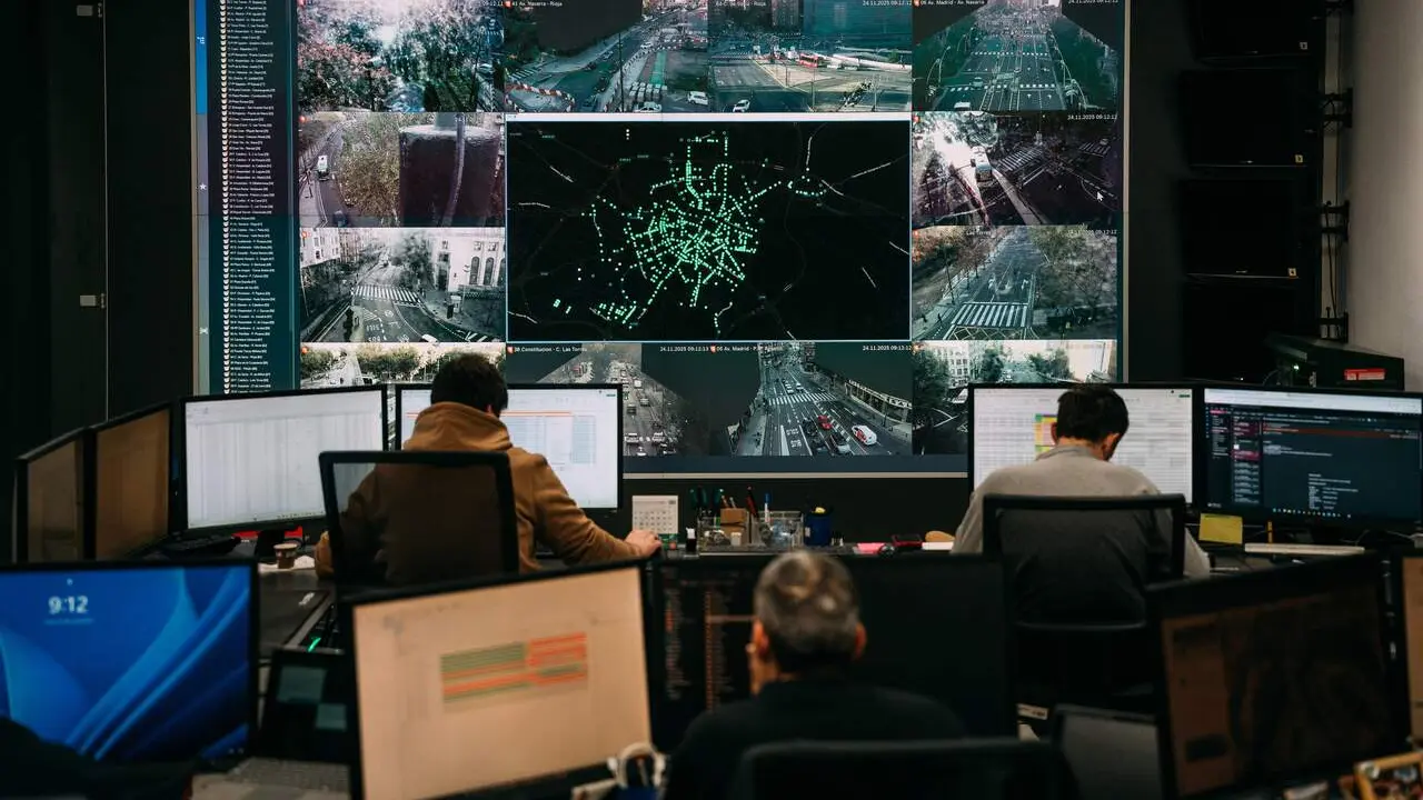 El Centro de Control de Tr&aacute;fico. /&Aacute;lvaro Calvo para HOY ARAG&Oacute;N