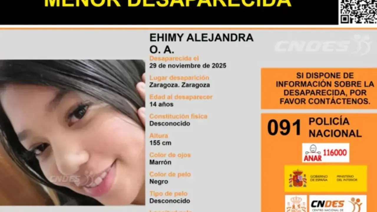 Descripci&oacute;n de la menor desparecida. / CNDES