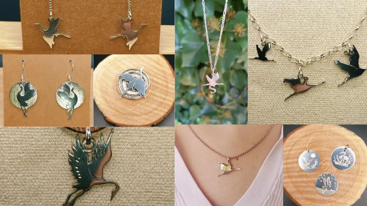 Joyas de la colecci&oacute;n "Grullas" en Silver Monkey
