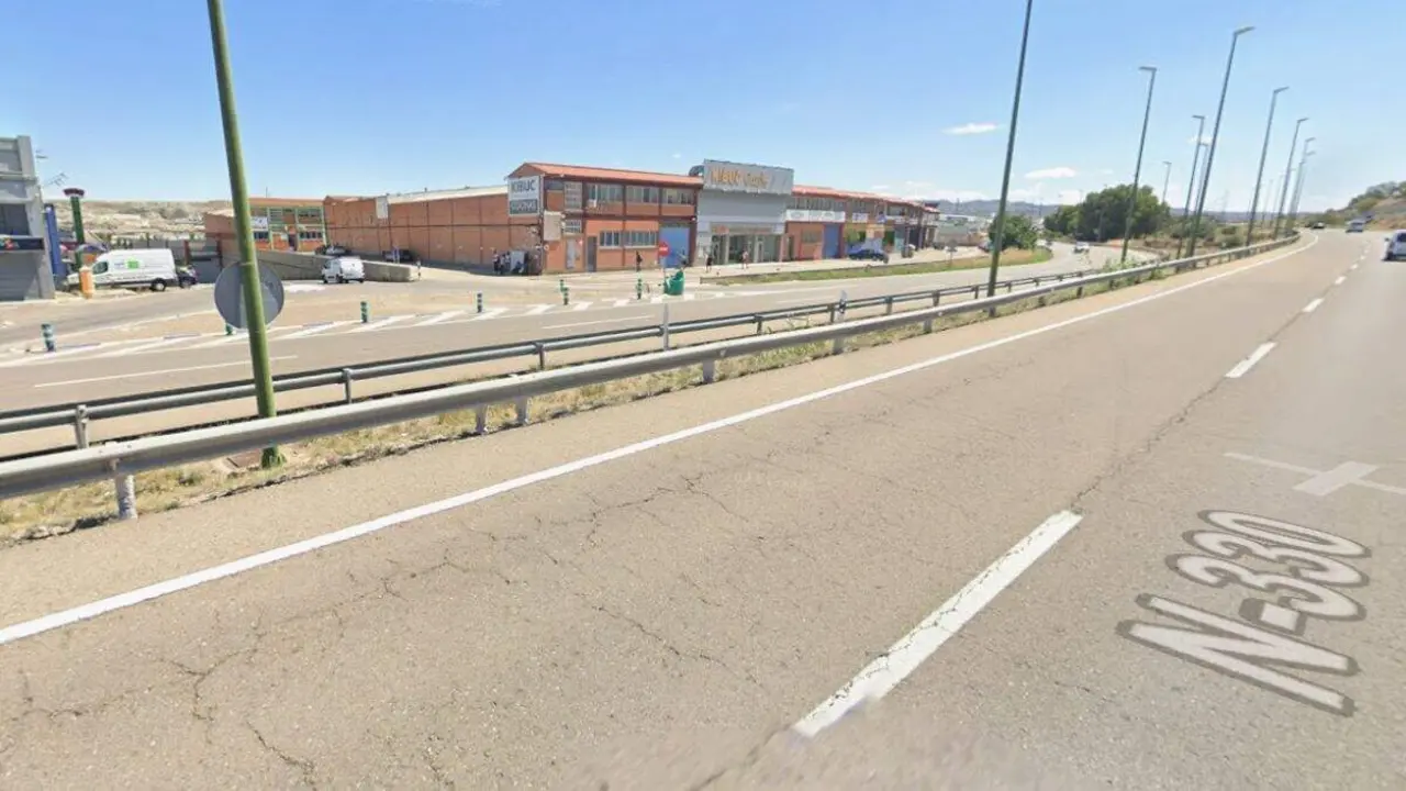 La demandada rotonda de acceso a Cuarte se encontrar&iacute;a en la intersecci&oacute;n de la N-330 con la Avenida del Rosario. / GOOGLE MAPS