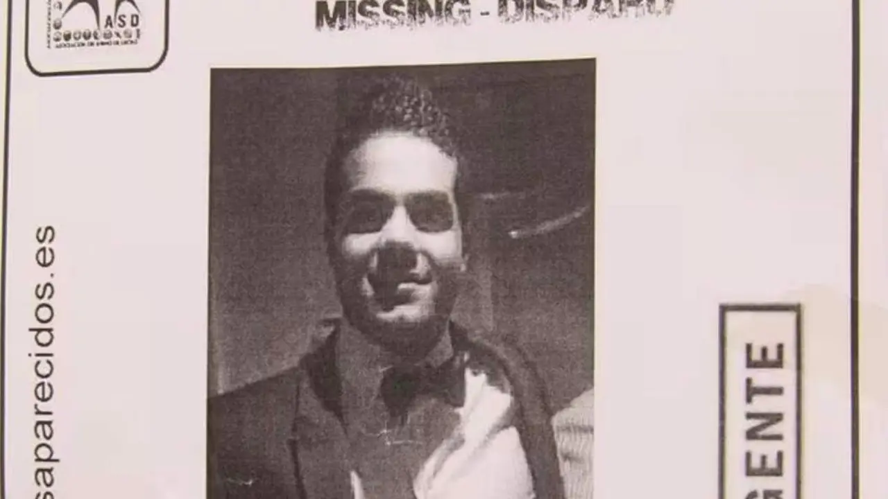 Imagen del cartel de desapariciones con su fotograf&iacute;a que se pod&iacute;a encontrar en muchos puntos de la capital aragonesa/E.P.