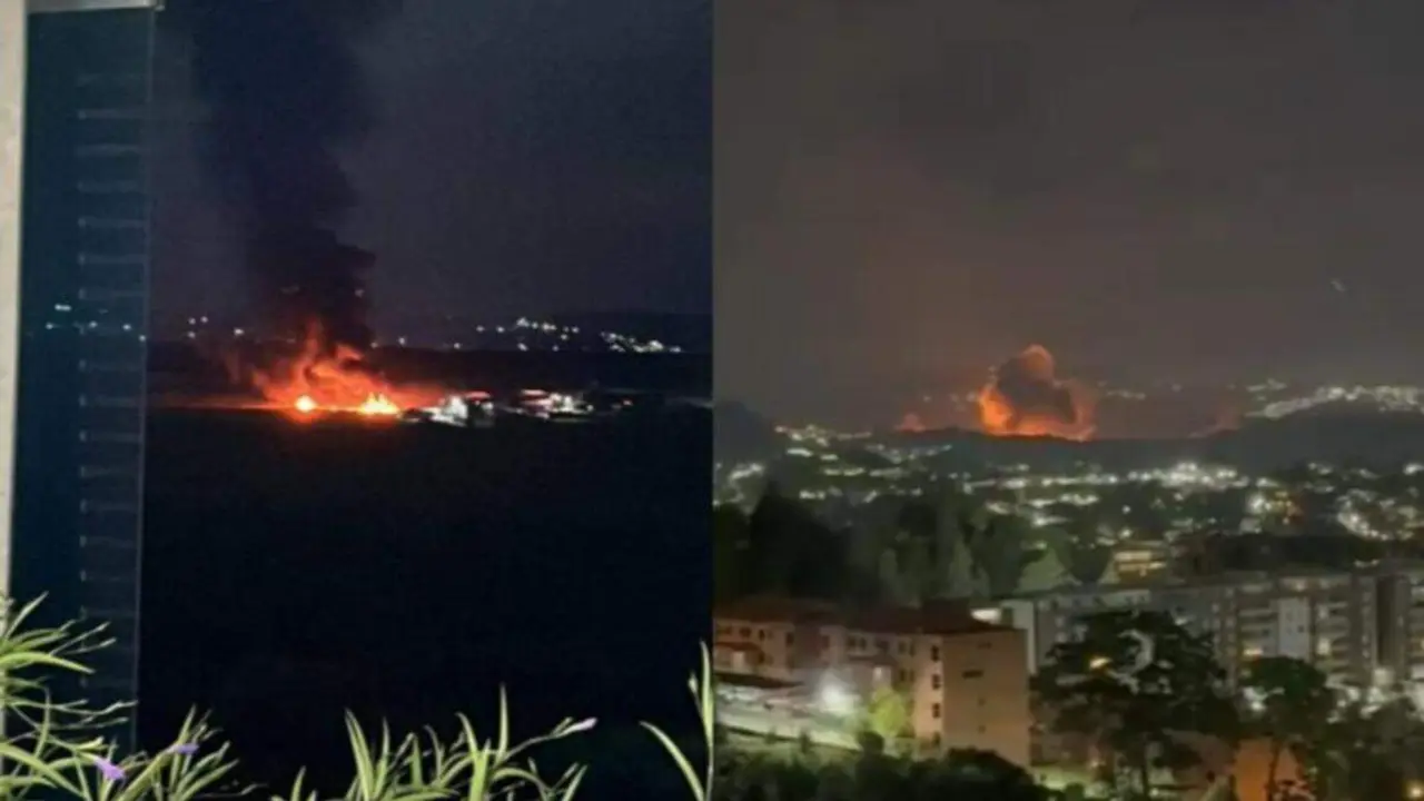 Capturas de v&iacute;deos que muestran los taques en Caracas