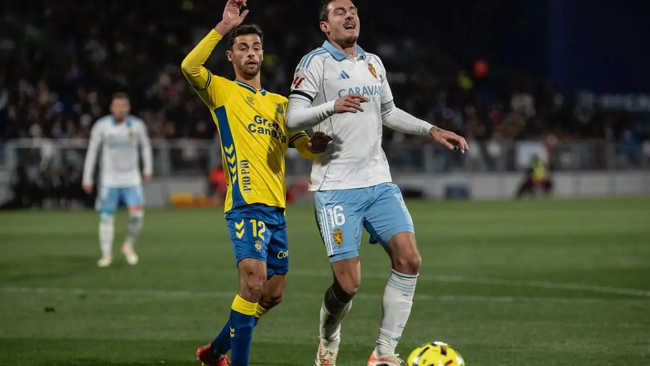 Radovanovic durante el Real Zaragoza - Las Palmas / Marcos Cebri&aacute;n