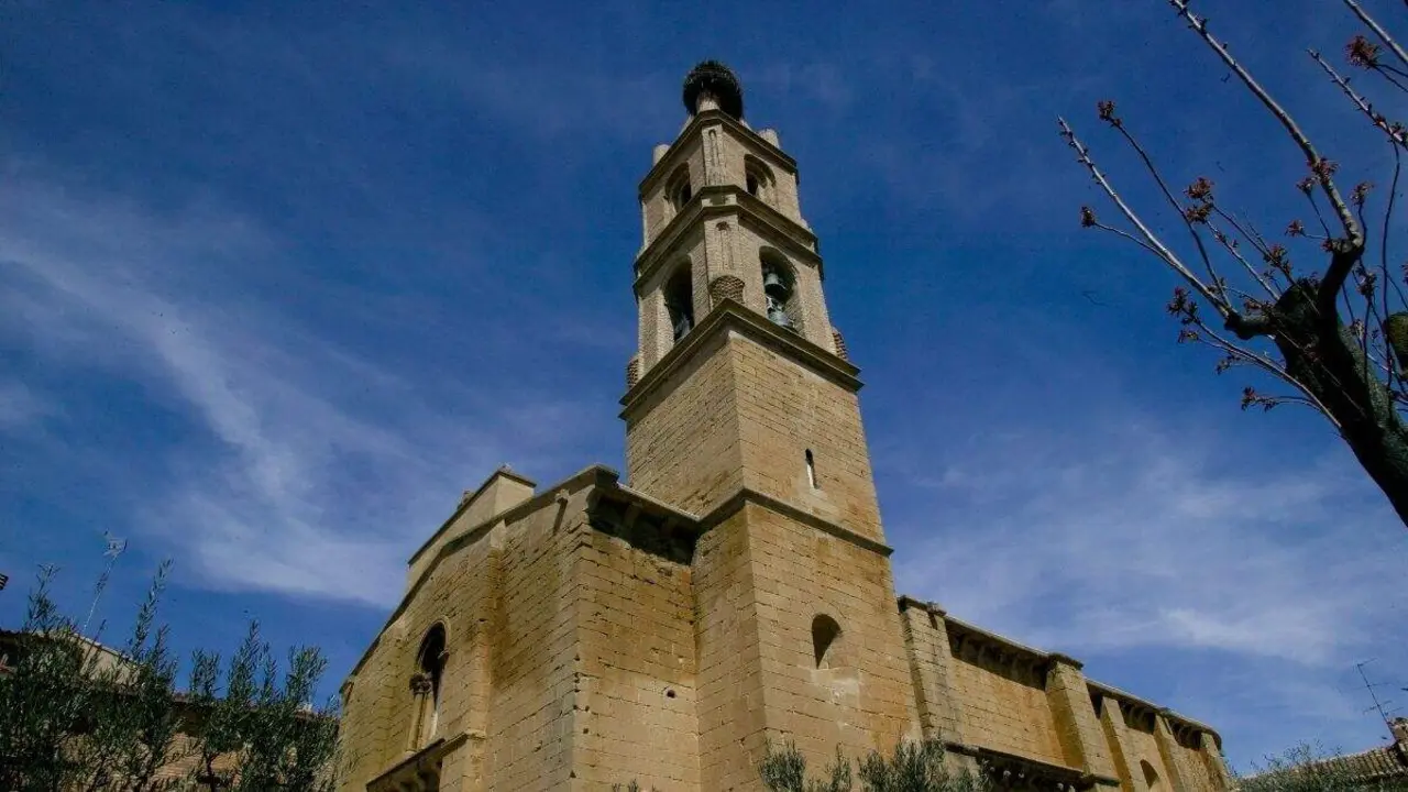 Iglesia de San Miguel, en Biota. / COMARCA CINCO VILLAS