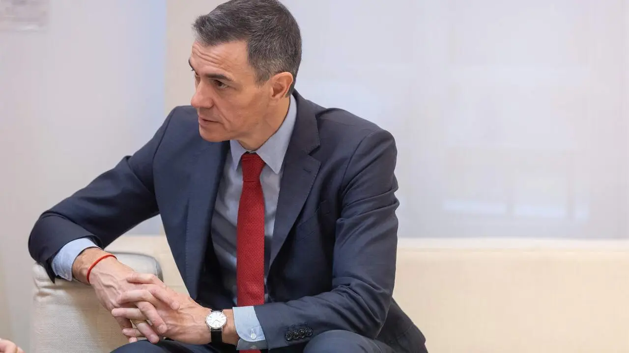 El presidente del Gobierno, Pedro S&aacute;nchez, recibe al presidente del L&iacute;bano, Joseph Aoun, en el Palacio de la Moncloa, a 2 de febrero de 2026, en Madrid (Espa&ntilde;a). / EP