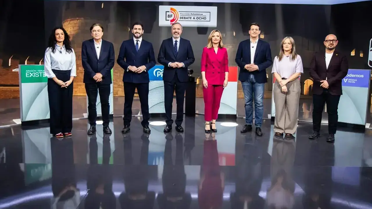 Debate de los candidatos a la presidencia del Gobierno de Arag&oacute;n