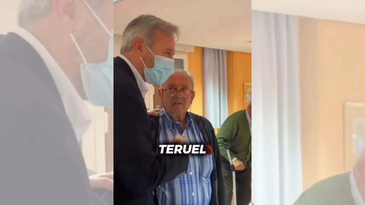 Jorge Azc&oacute;n durante su visita a la residencia Javalambre./ Jorge Azc&oacute;n v&iacute;a Instagram
