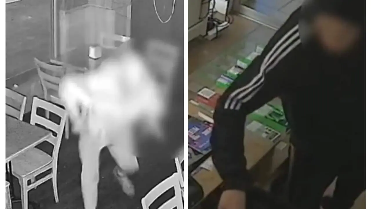 Imagen de dos de los hurtos y robos cometidos por este delincuente multi reincidente/ P.N.