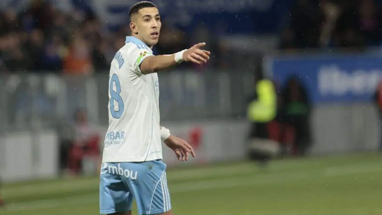 Jawad El Yamiq en el Real Zaragoza - SD Eibar / LaLiga