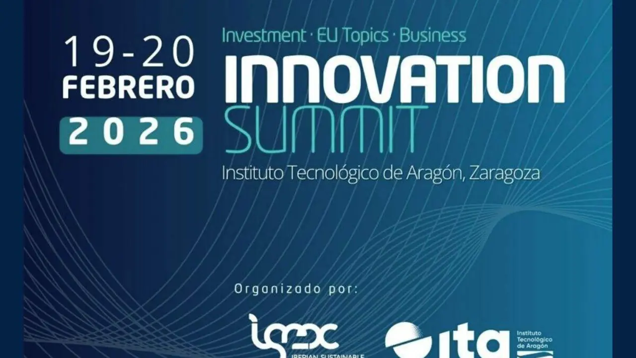 Cartel del Innovation Summit, que se celebra en el ITA (Zaragoza) los d&iacute;as 19 y 20 de febrero. / HA
