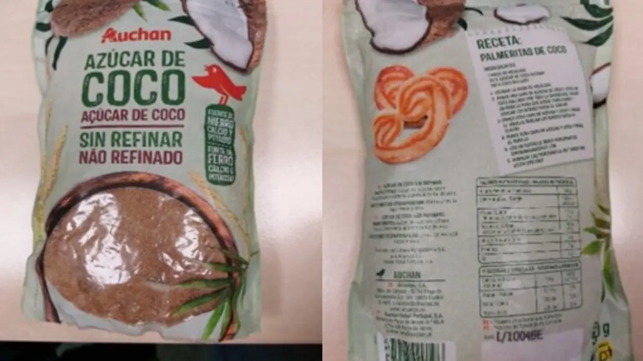 Alerta az&uacute;car de coco.