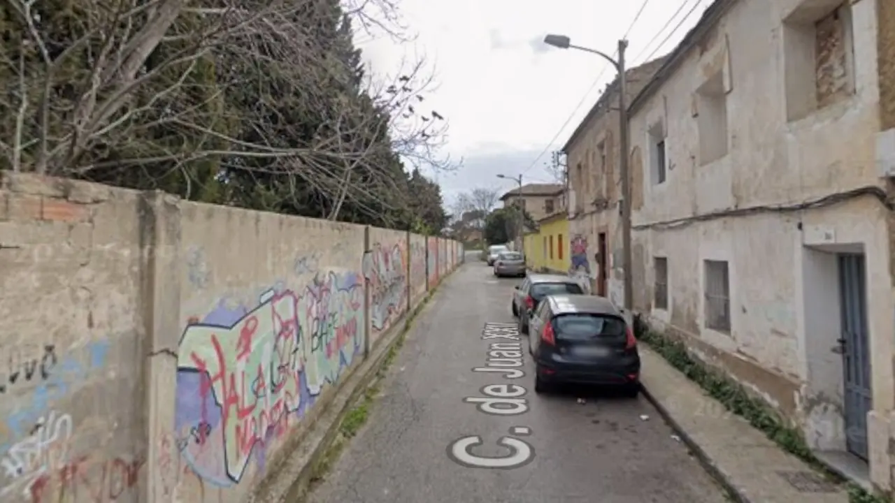 Calle de Juan XXII, donde ha tenido lugar el suceso.