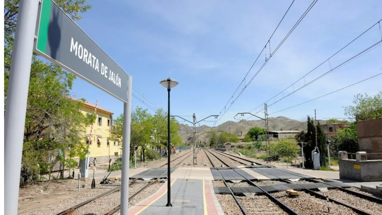 Estaci&oacute;n de Morata de Jal&oacute;n ./ MINISTERIO DE TRANSPORTES Y MOVILIDAD SOSTENIBLE