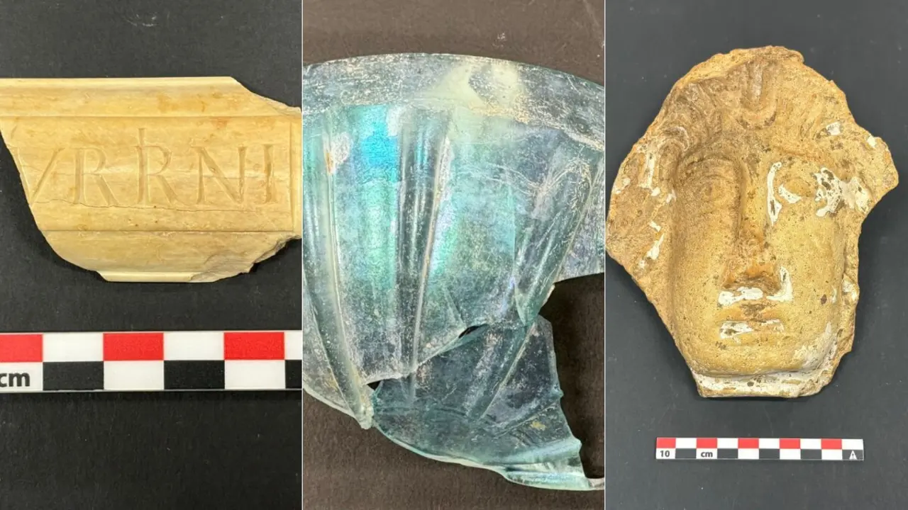 Restos arqueol&oacute;gicos hallados en el Coso